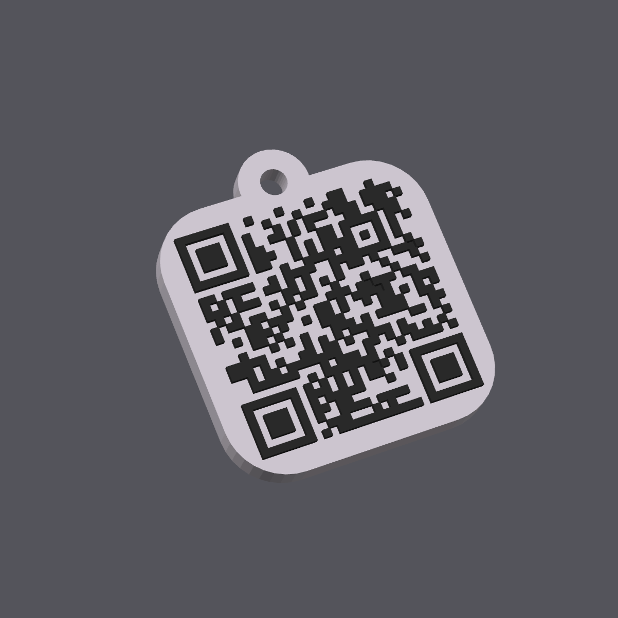 QR code keychain (NFC)