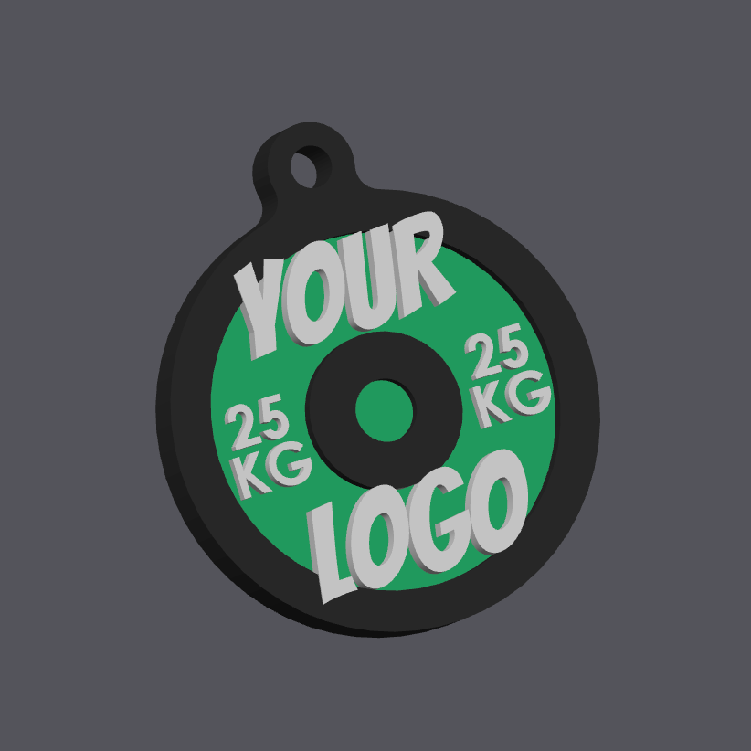 Portachiavi personalizzato disco palestra (NFC)