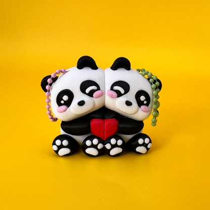 Panda inseparabili – portachiavi magnetici